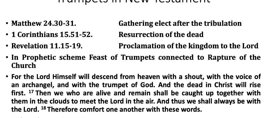 The Blowing of Trumpets Light for the Last Days